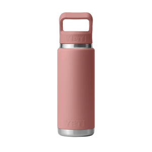 YETI Rambler 26 oz. Bottle With Straw Cap, Sandstone Pink