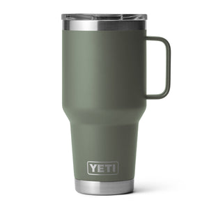 YETI Rambler 30 oz. Travel Mug with Handle, Camp Green