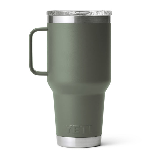 YETI Rambler 30 oz. Travel Mug with Handle, Camp Green
