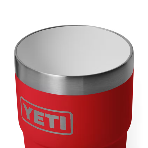 YETI Rambler 8 oz Ceramic Lined Stackable Cup, Rescue Red