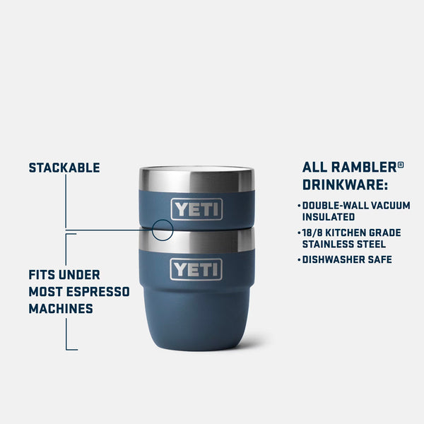 YETI Rambler 4 oz. Espresso Cups Set of 2, Navy