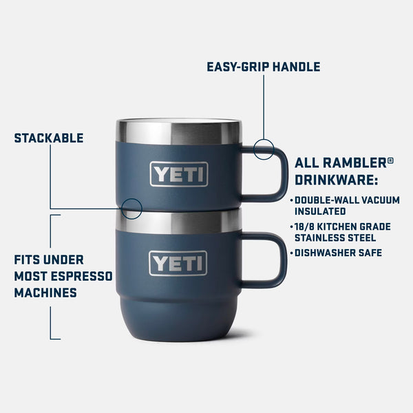 YETI Rambler 6 oz. Espresso Cups Set of 2, Seafoam