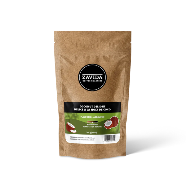 Zavida Coconut Delight Whole Bean Coffee, 12 oz.