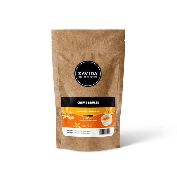 Zavida Creme Brulee Whole Bean Flavoured Coffee, 12 oz.