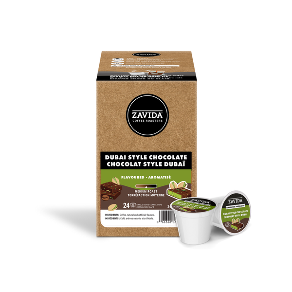 Zavida Dubai Style Chocolate Single Serve Coffee, 24 Pack