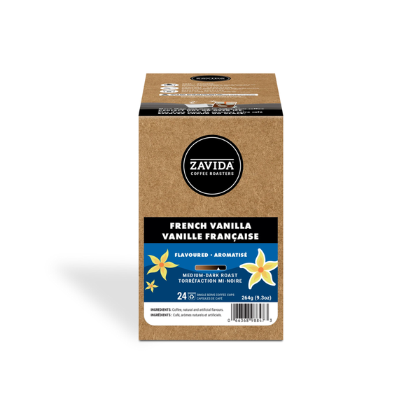 Zavida French Vanilla Single Serve Coffee 24 Pack