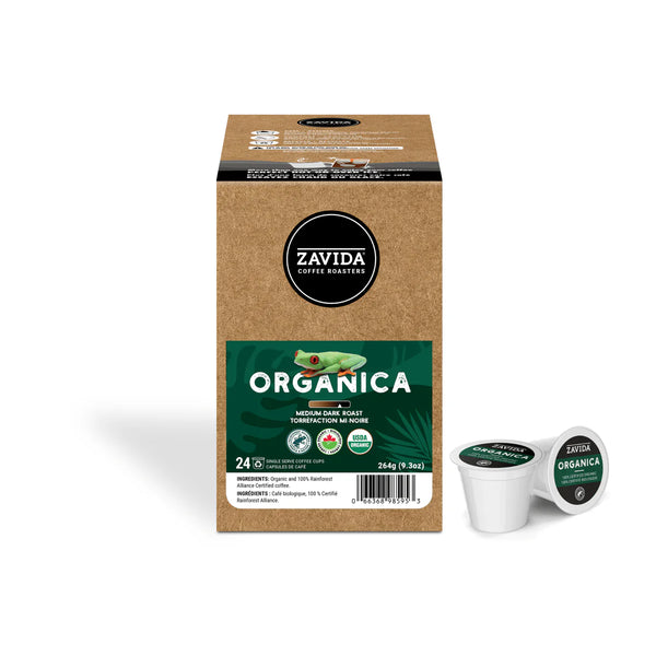 Zavida Organica Medium Roast Single Serve Coffee 24 Pack