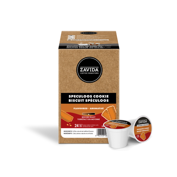 Zavida Speculoos Cookie Single Serve Coffee, 24 Pack