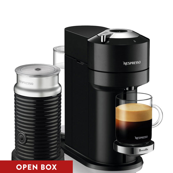 Open Box (#393) Nespresso Vertuo Next & Aeroccino 3, Black