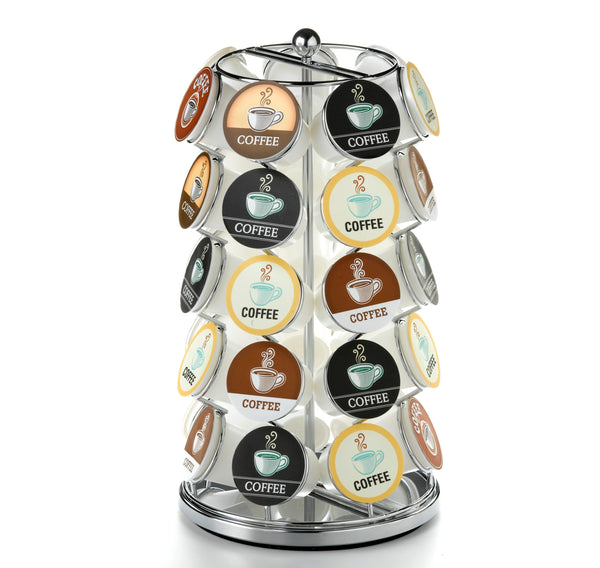 Nifty Solutions 35 Count Coffee Pod K-Cup Carousel, Chrome