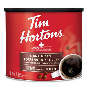 Tim Hortons Dark Roast Fine Grind Coffee, 875 g