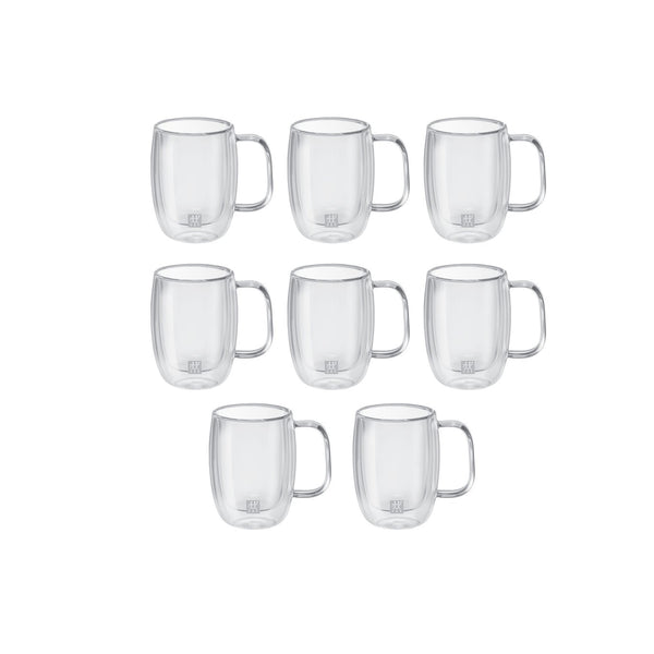 Zwilling Sorrento Plus Double Wall Double Espresso Glass 4.7 oz., Value Pack of 8