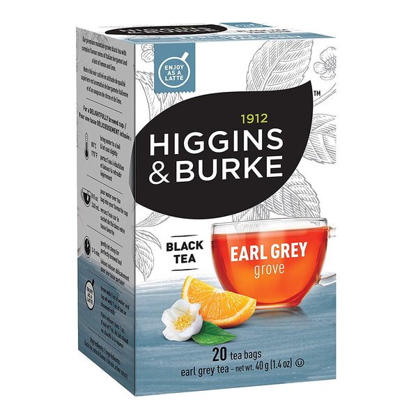 Higgins & Burke Earl Grey Grove Filterbag Tea 20 Count