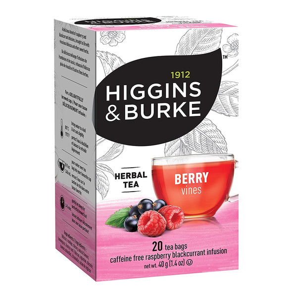 Higgins & Burke Berry Vines Filterbag Tea 20 Count