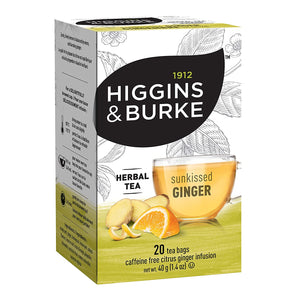 Higgins & Burke Sunkissed Ginger Filterbag Tea 20 Count