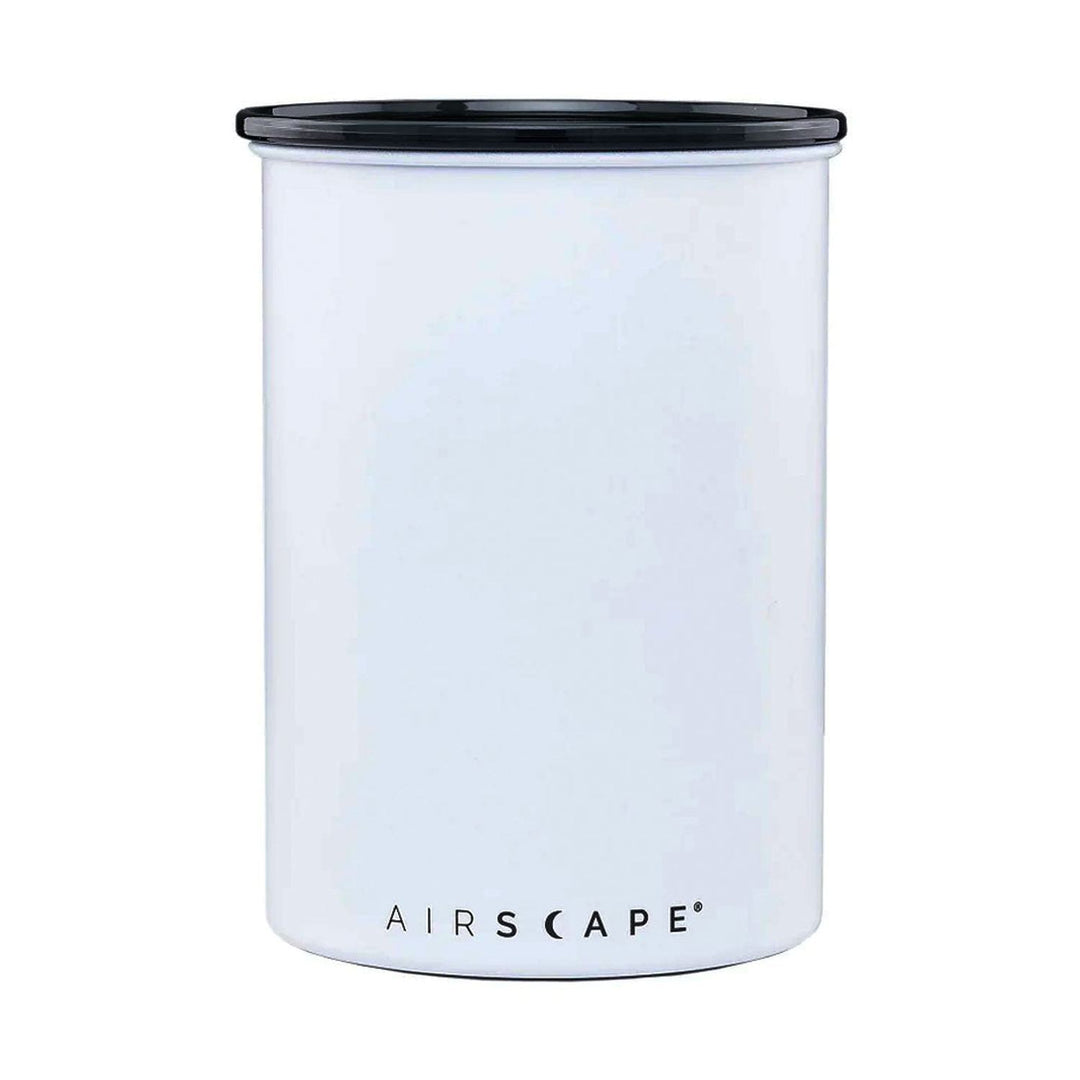 Airscape Classic 1 lb Coffee Canister, Matte White