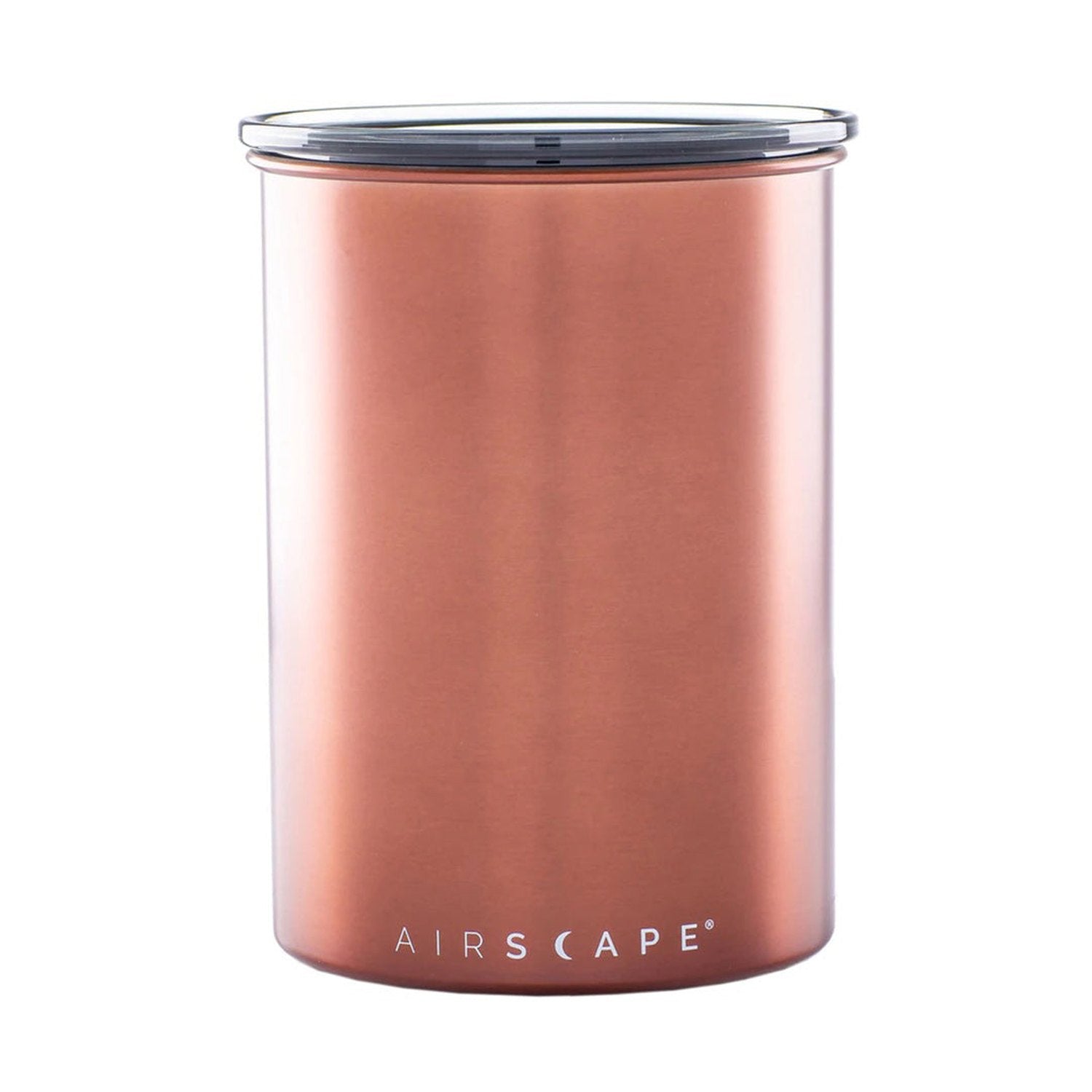 Airscape Medium Stainless Steel 1 lb Coffee Canister, Brushed Copper
