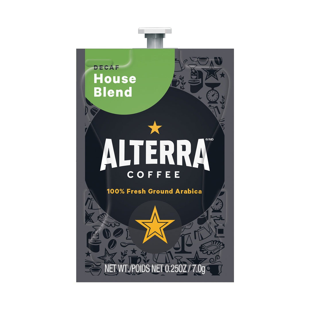 Alterra House Blend Decaf Coffee Freshpacks 20 Count or 100 Case