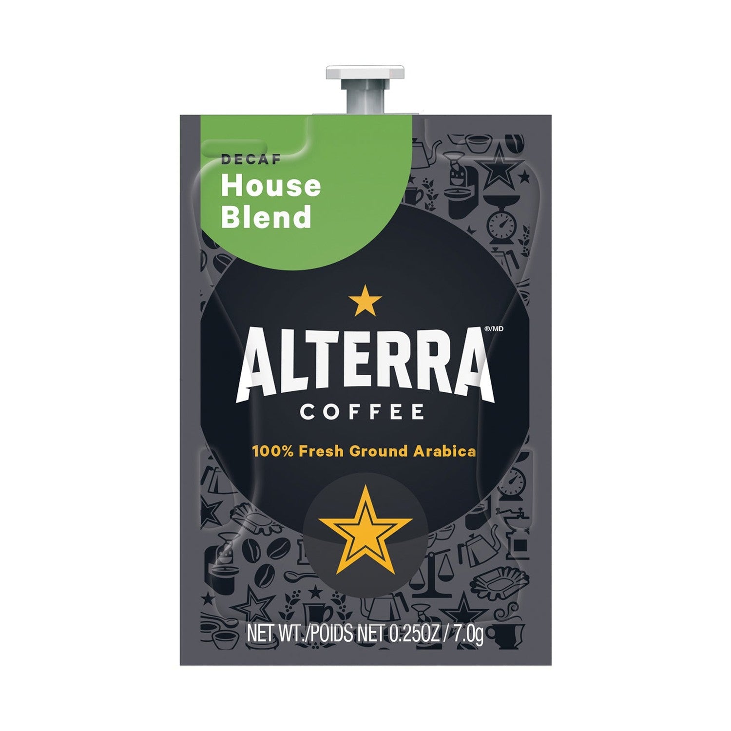 Alterra House Blend Decaf Coffee Freshpacks 20 Count or 100 Case