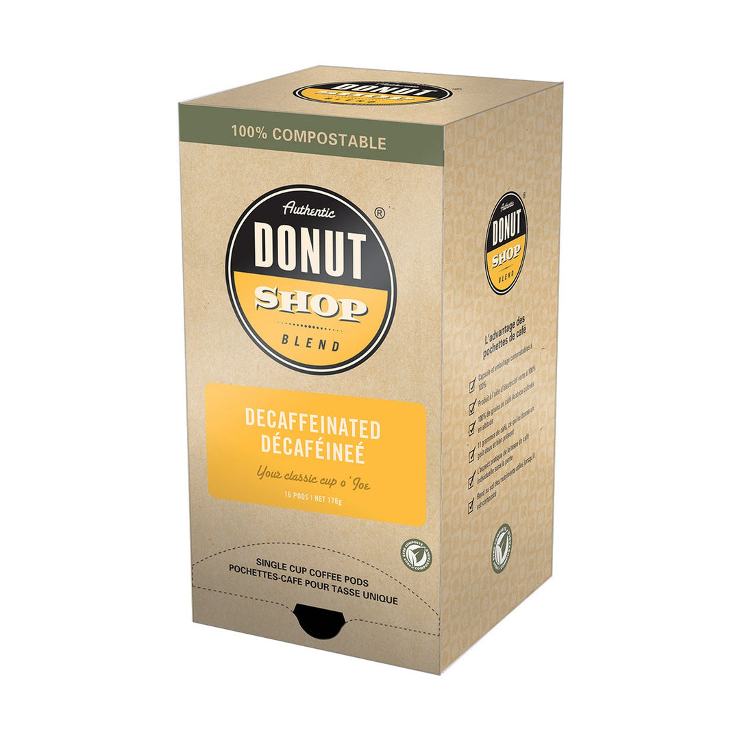 Authentic Donut Shop Decaffeinated Coffee Pods, 16 Pack