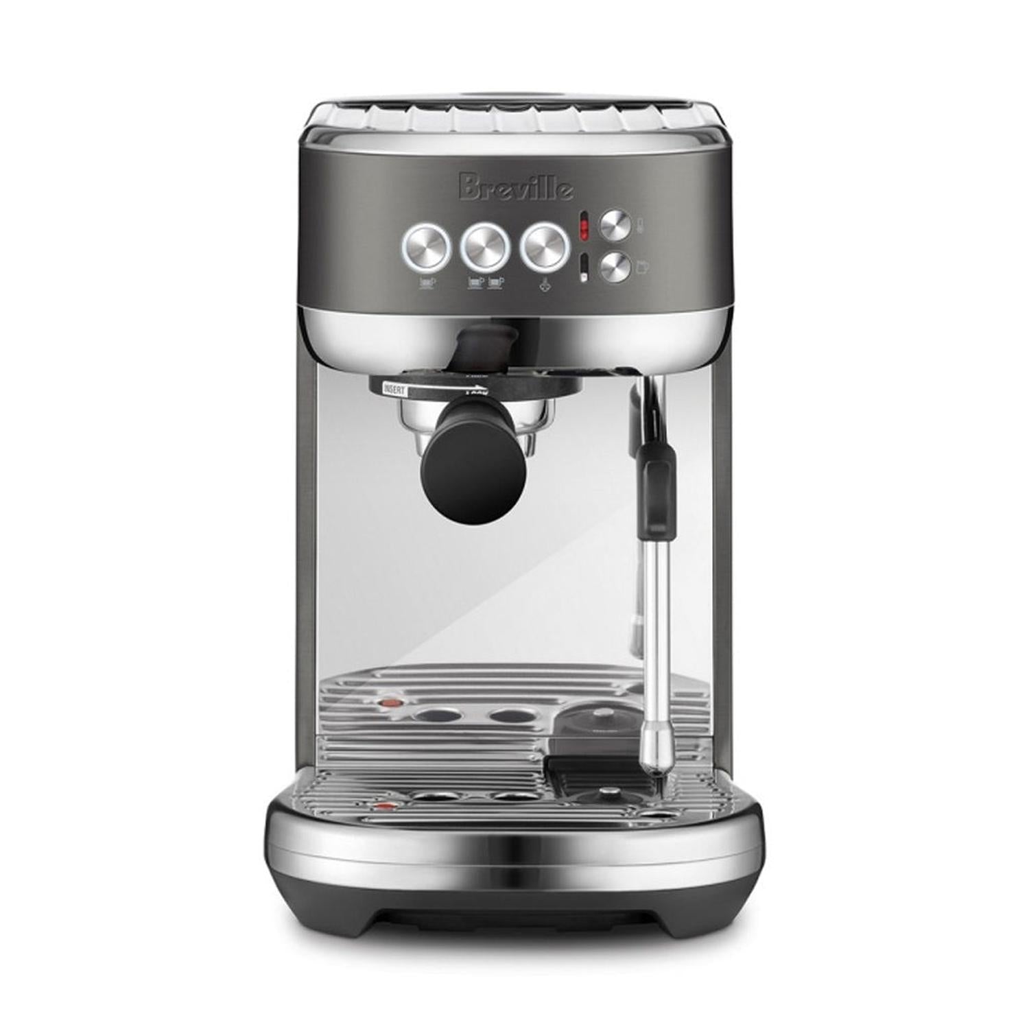 Breville Bambino Plus Automatic Espresso Machine, Black Stainless Steel #BES500BST1BCA1