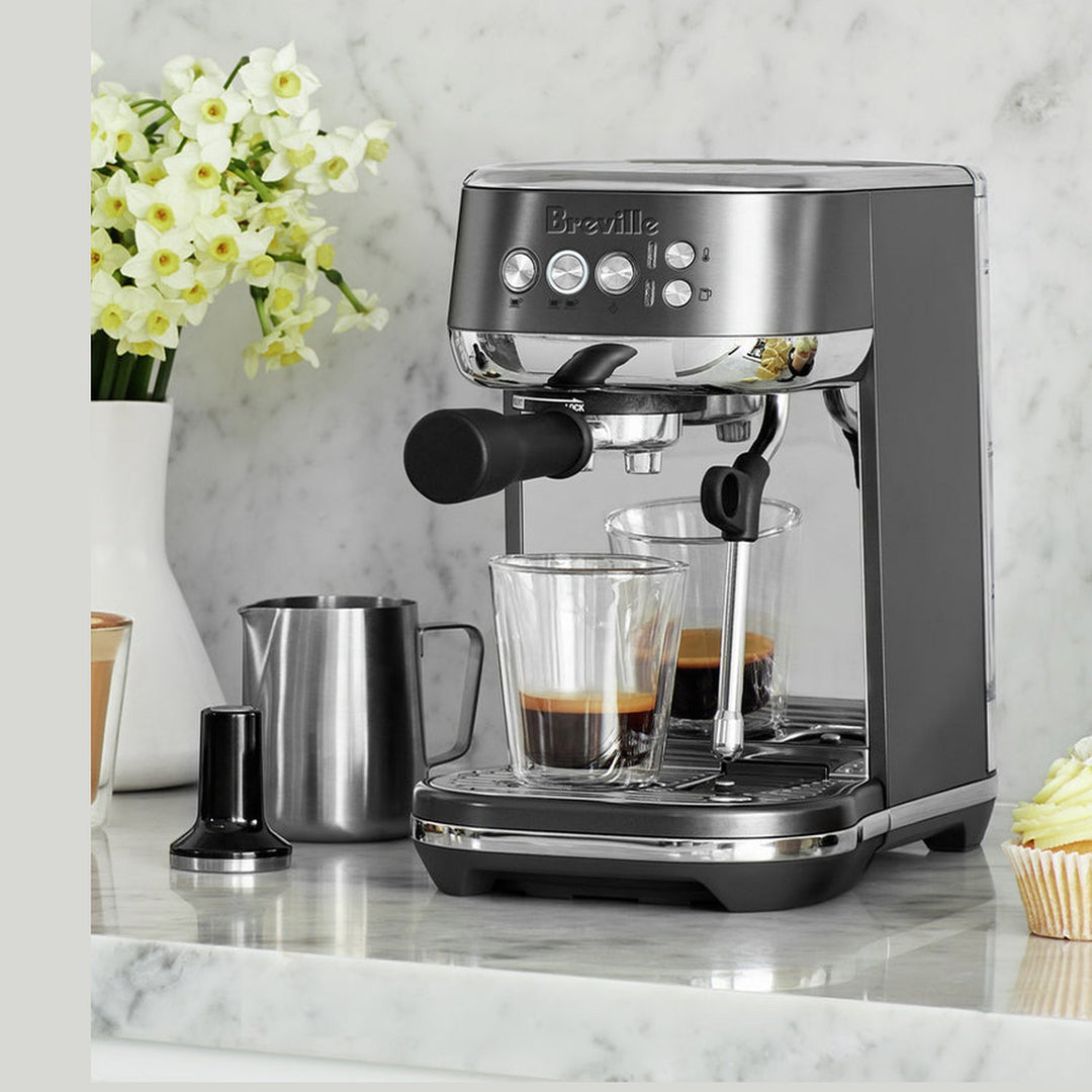 Breville Bambino Plus Automatic Espresso Machine, Black Stainless Steel 