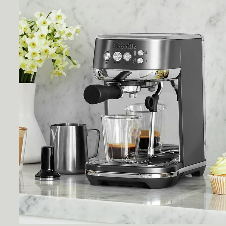 Breville Bambino Plus Automatic Espresso Machine, Black Stainless Steel 