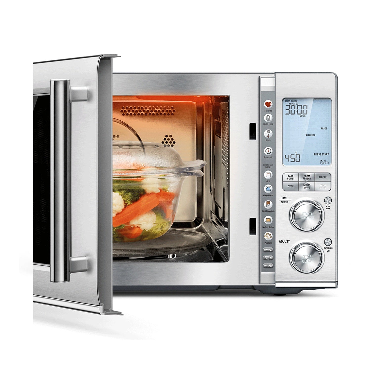 Breville Combi Wave Microwave, Brushed Stainless Steel #BMO870BSS1BCA1