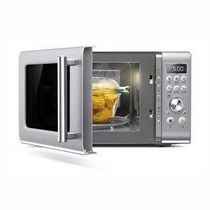 Breville Compact Wave Soft Close Microwave, Silver #BMO650SIL1BCA1