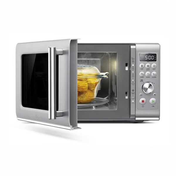 Breville Compact Wave Soft Close Microwave, Silver #BMO650SIL1BCA1
