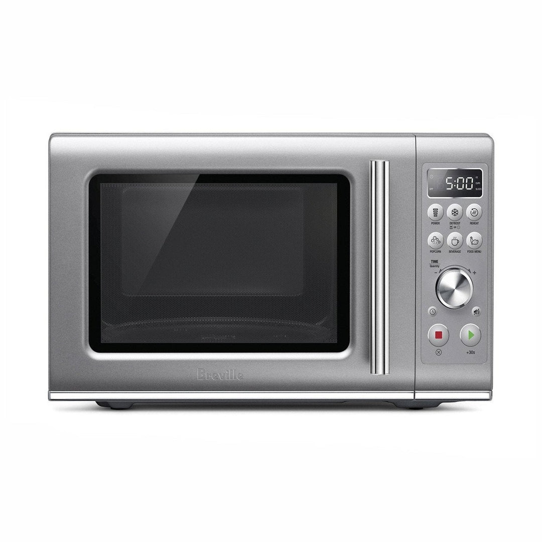 Breville Compact Wave Soft Close Microwave, Silver 