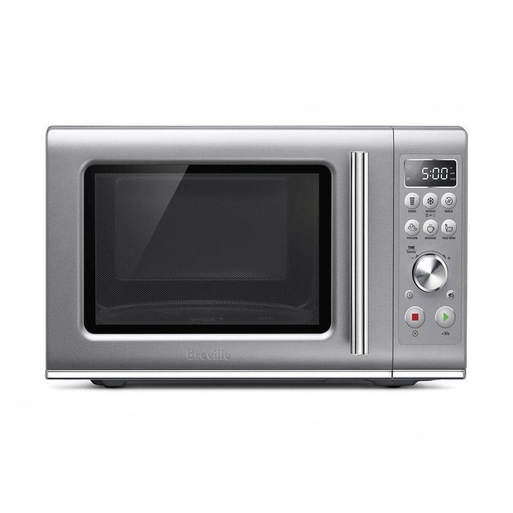 Breville Compact Wave Soft Close Microwave, Silver 