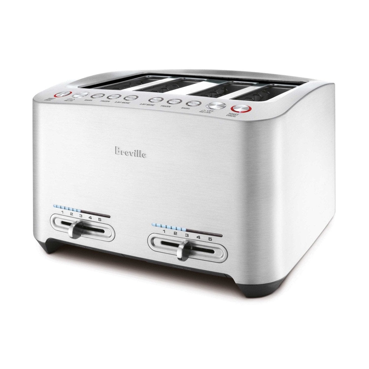 Breville Die-Cast 4-Slice Smart Toaster, Brushed Aluminum #BTA840BSS1BCA1