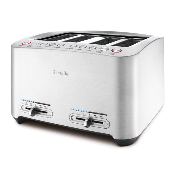Breville Die-Cast 4-Slice Smart Toaster, Brushed Aluminum
