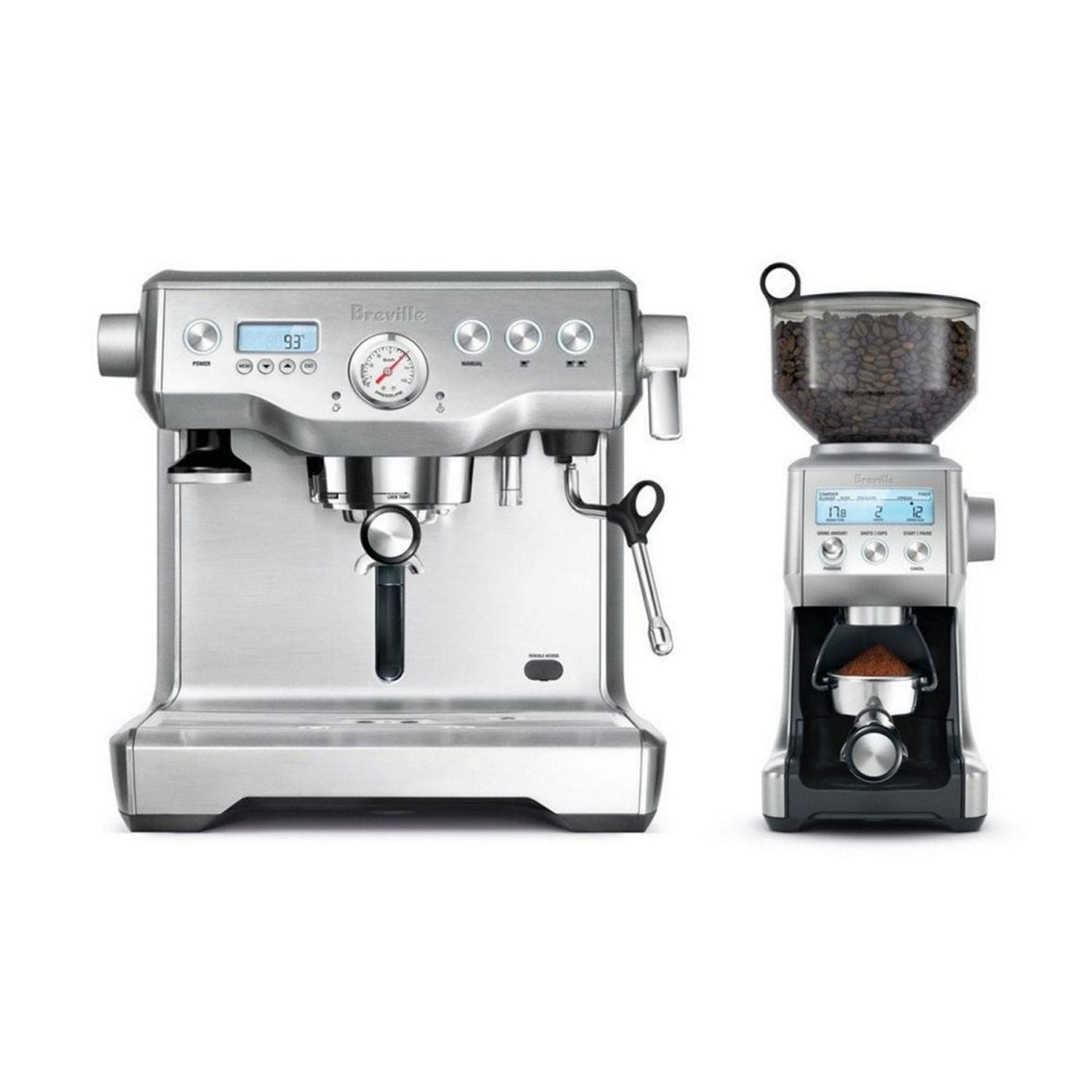 Breville Dynamic Duo Dual Boiler & Smart Grinder Set #BEP920BSS