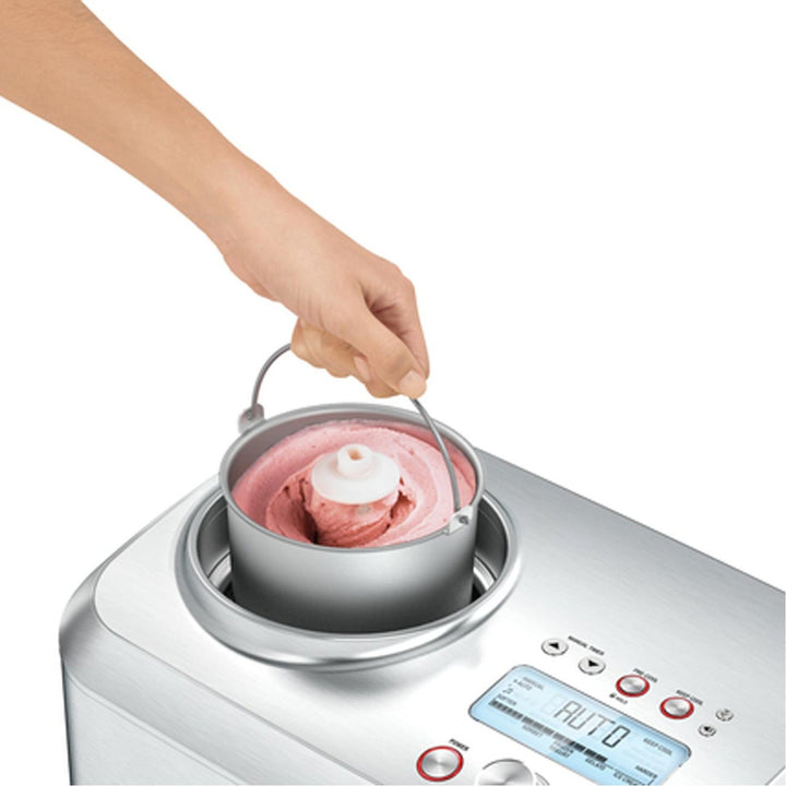 Breville Smart Scoop Ice Cream Maker, Brushed Aluminum 