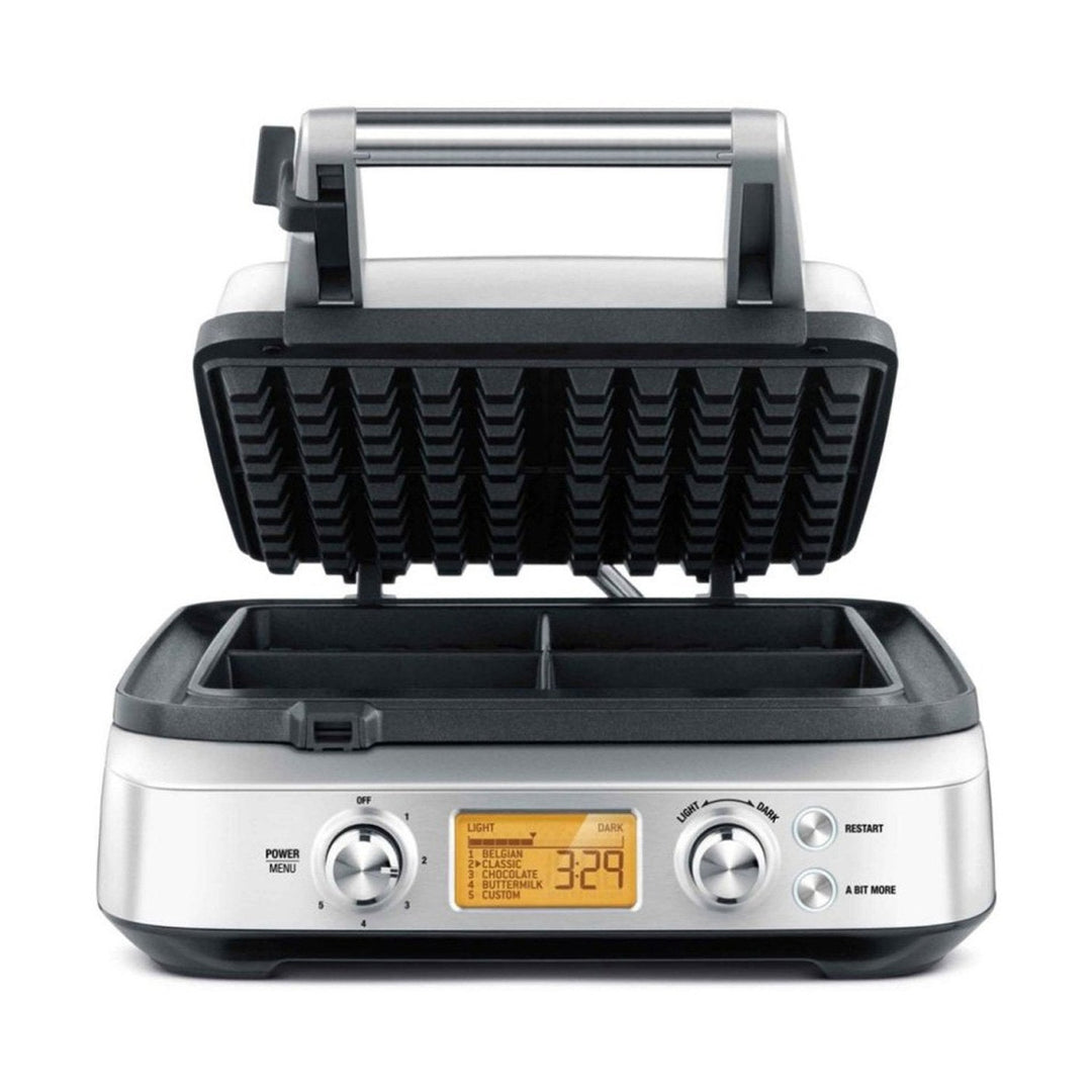 Breville Smart Waffle Pro 4-Slice Waffle Maker, Brushed Stainless Steel 