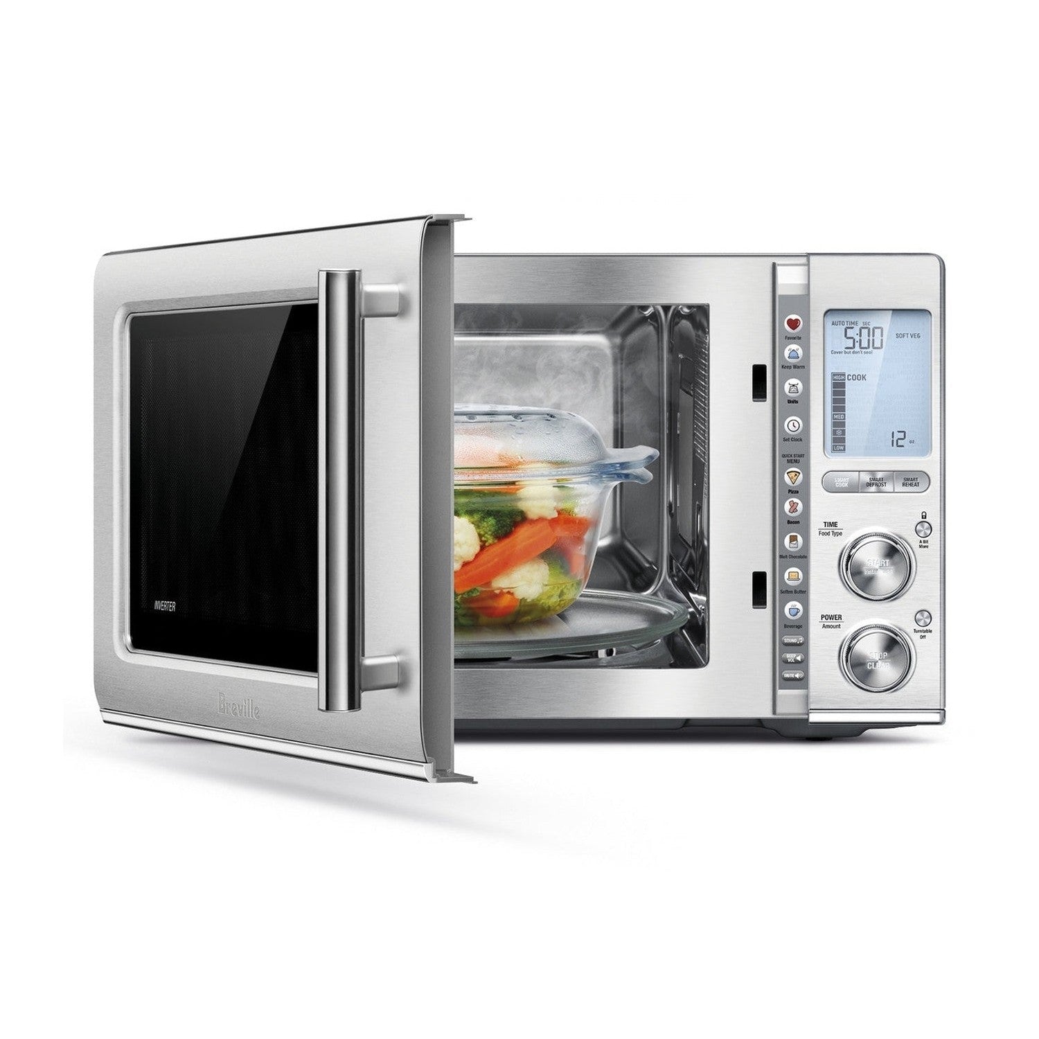 Breville Smooth Wave Microwave, Brushed Stainless Steel #BMO850BSS1BCA1