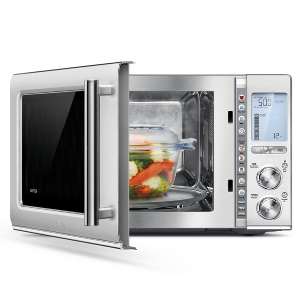 Breville Smooth Wave Soft Close Microwave, Brushed Stainless Steel