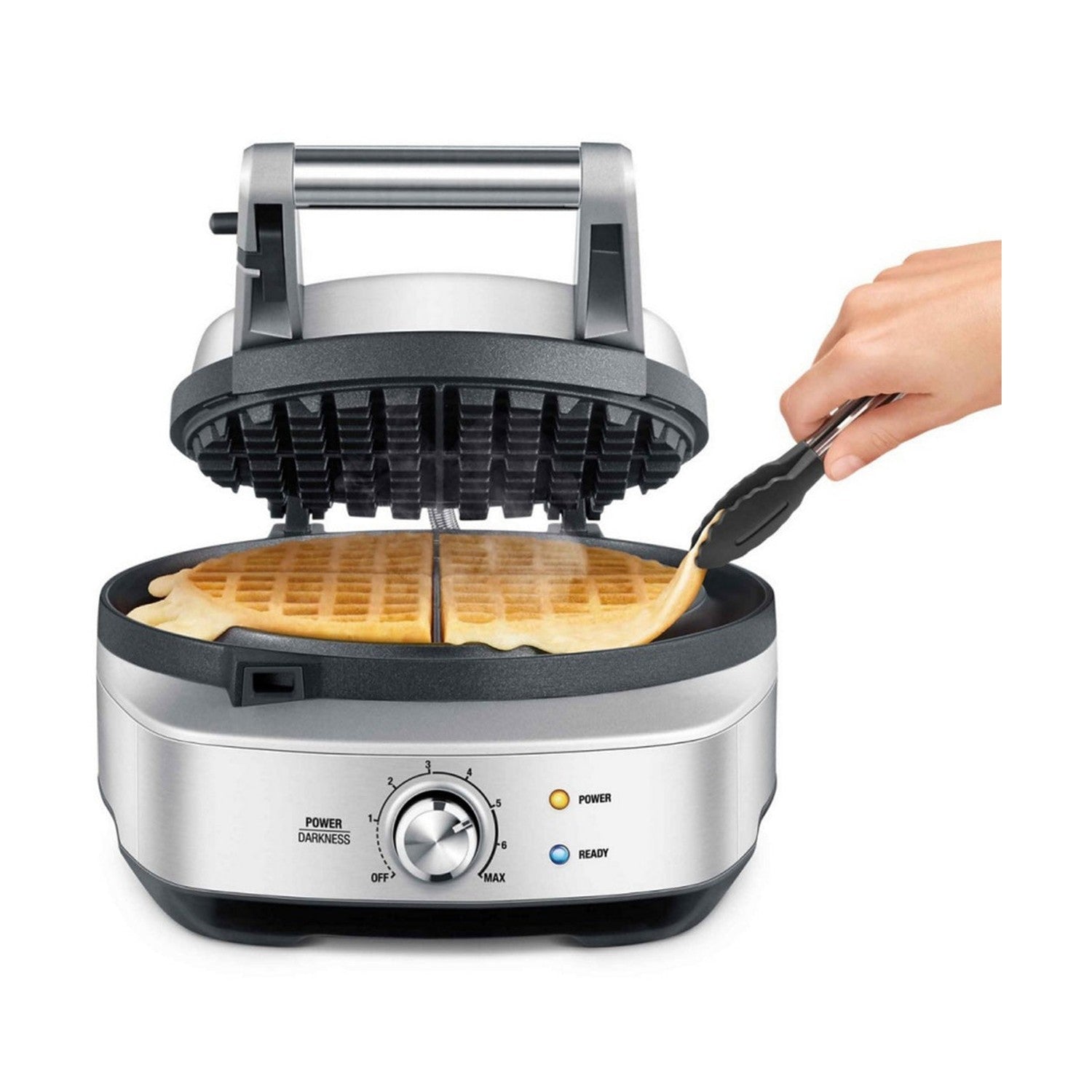 Breville the No-mess Waffle Maker, Brushed Stainless Steel