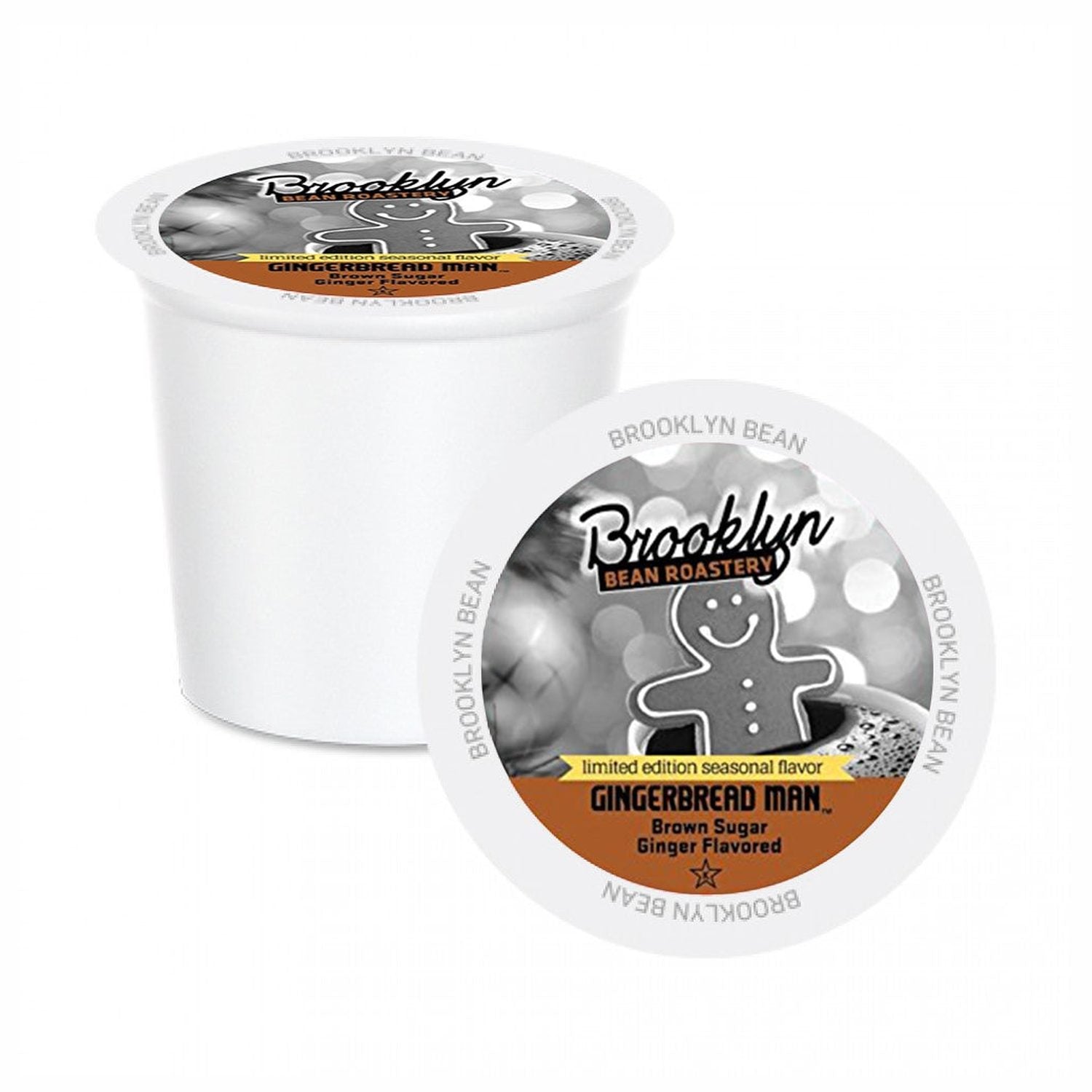 Brooklyn Beans Gingerbread Man Single Serve Coffee, 12 Pack