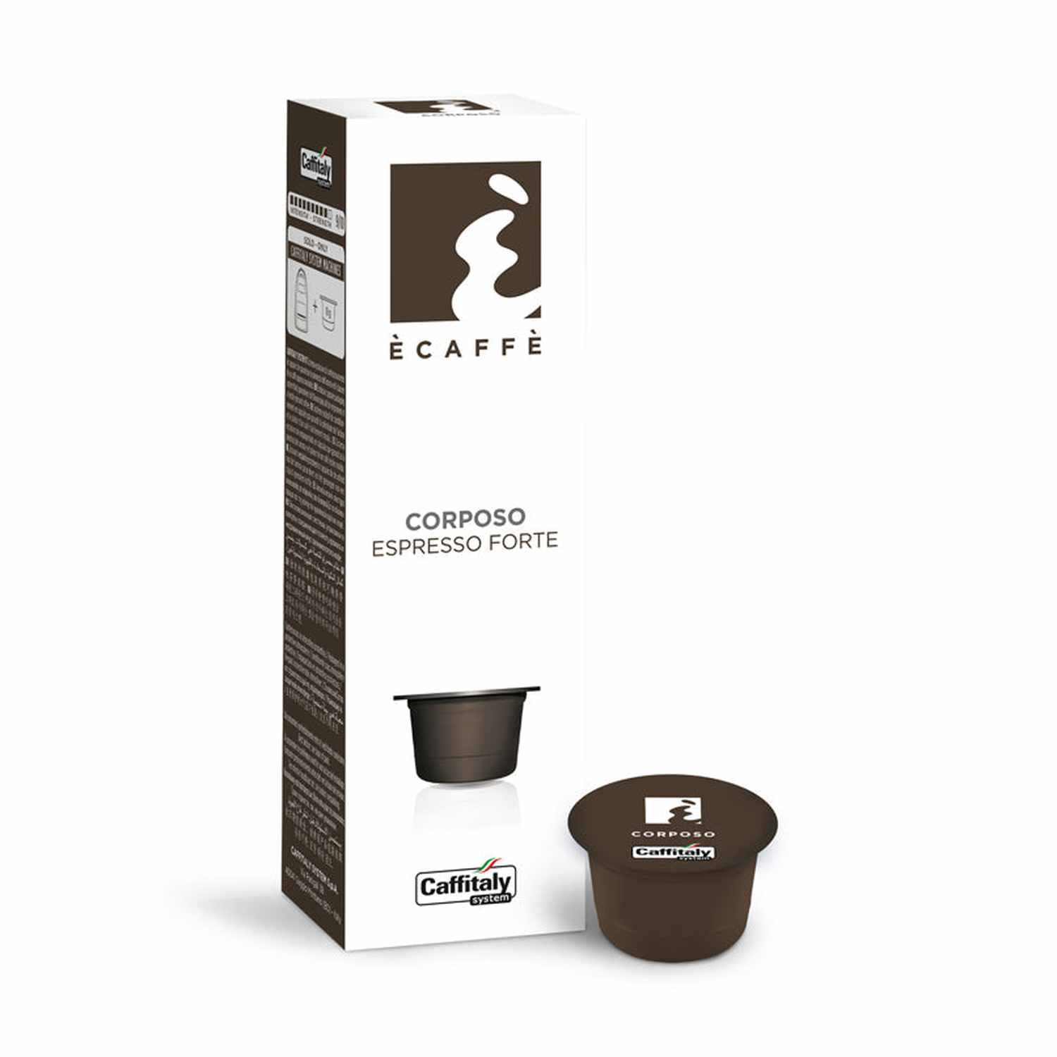 Caffitaly ecaffe Corposo Espresso Capsules 10 Count