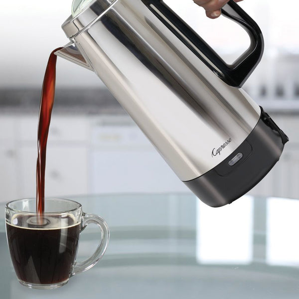 Capresso Perk Percolator Coffee Maker, 8 Cup – ECS Coffee