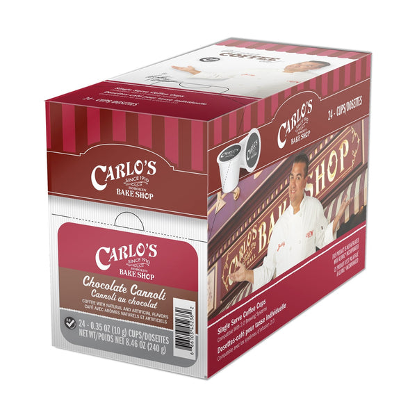 Carlo's Bake Shop Chocolate Cannoli Single Serve Coffee 24 Pack