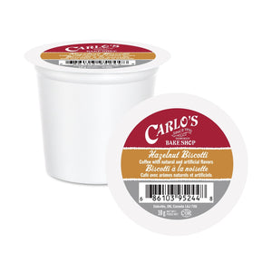 Carlo's Bake Shop Hazelnut Biscotti Single Serve Coffee 24 Pack