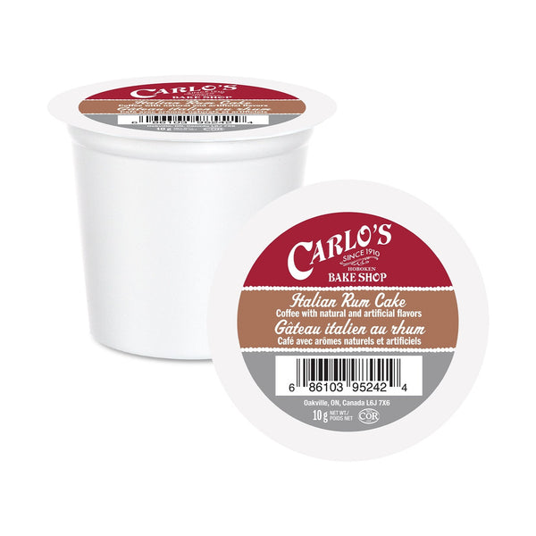 Carlo's Bake Shop Italian Rum Cake Single Serve Coffee 24 Pack