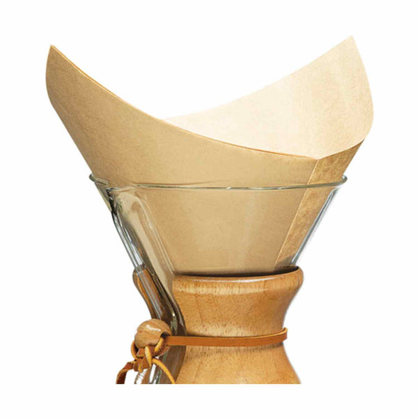 Chemex Bonded Filters FSU-100 Pre-Folded Squares, Natural