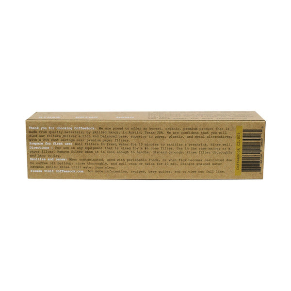 Coffee Sock Reusable Drip #4 Cone Filter, 2 Pack