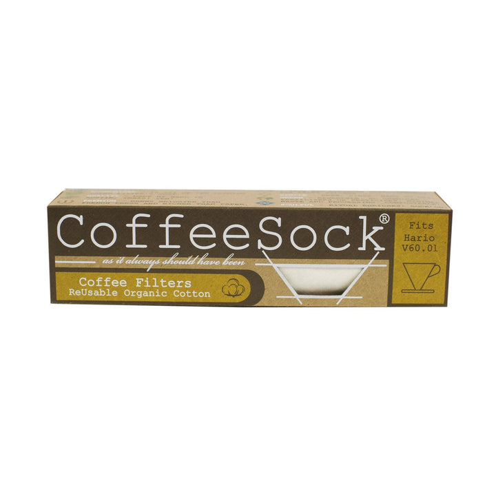 Coffee Sock Reusable Hario V60.01 Filters, 2 Pack