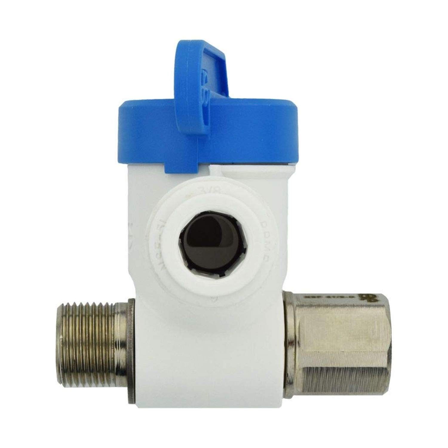 Danamark 3/8" x 3/8" x 3/8" Angle Stop Adapter Valve